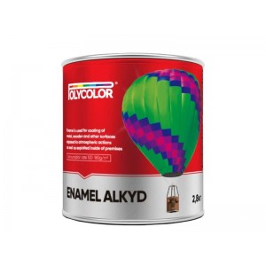 Емаль алкідна "POLYCOLOR" ПФ-115  2,8кг Червона***