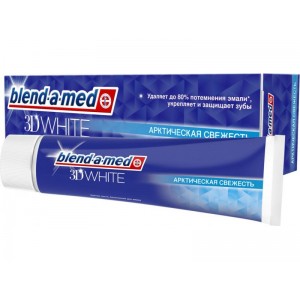 З/П В-А-М 75мл. 3D White З Деревним Вугіллям