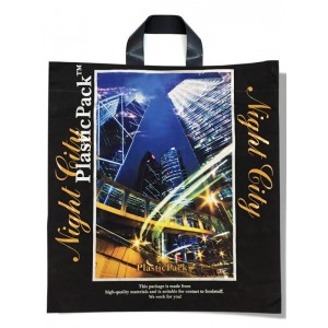 Пакет з петлевою ручкою тип Haкcaн  Night City 46*48см