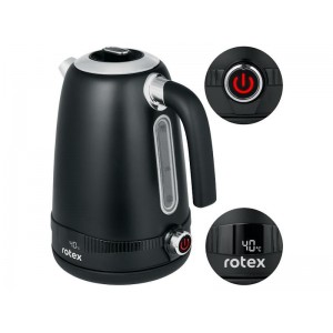 Чайник Rotex ел.метал 1.7л 2200Вт RKT79-В Smart ел.управ.