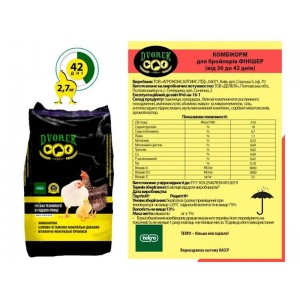 Комбік. д/бройлерів ФІНІШЕР 36 – 42+ дні. ПК6-4 25кг