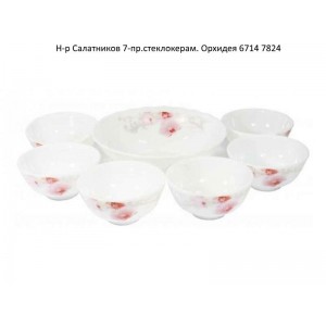 Н-р салат. склокерам. (7шт) Чайна Троянда 6916