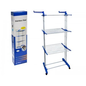 Сушарка напольна Багатоярусна для білизни, складна (до 40кг) 172*74*64см TW116-1 колорит