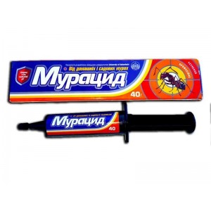 Отрута Мурацид 40гр.шприц від мурах і ос