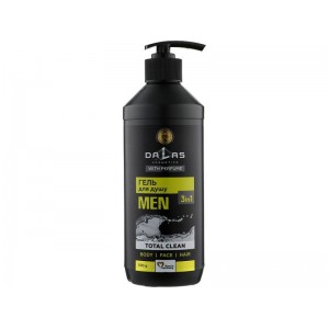 Гель Шампунь 3в1 чоловічий  ДАЛАС 500мл Total Clean