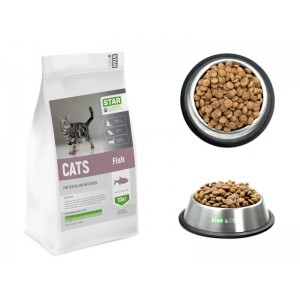 Cats Fish  сухий корм д/стерилізованих котів Риба 10 кг