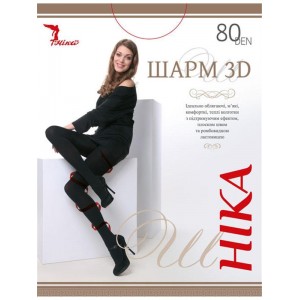 Колготки КАМЕЯ-шарм 3D 80д 2р чорні 2662