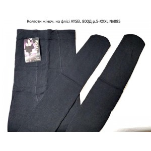 Колготи жіноч. на флісі AYSEL 800Д  р.5-XXXL  №885