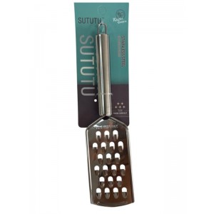 Терка одностор. з ручкою. з великими отворами на листі 24*6см кнопа