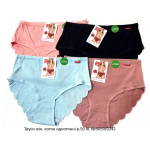 Труси жін. Cotton однотонні Для критичних днів р.54 3X L №40-297