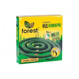 Спіраль Forest від комарів  зеленого кольору 10шт