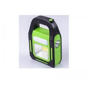 Ліхтар переносний акумуляторний 19,5*14*6см із сонячною панеллю 3W + COB + LED HB-9707A