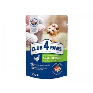 Клуб 4 Лапи  З Куркою в желе  д/дорослих Собак  85гр