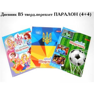 Щоденник В5 тверд.обклад. ПОРОЛОН (4+4)  ХЛОПЧИК
