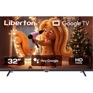 Телевізор LIBERTON LTV-32H05GT Діагональ: 32"Операційна система: GOOGLE TV; Версія: 5.0  1366х768 пі