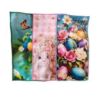 Рушник кух. мікрофібра Пасхальний  25*50см (Оксана)