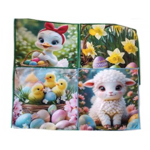 Серветка мікрофібра Пасхальна 25*25см