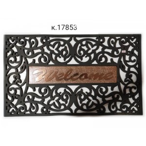 Килимок гумовий + поліпропілен 37 * 57см півколо WELCOME 2901-5
